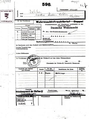 Doc 17 - Treblinka -Sobibor waybill